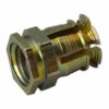 Муфта металлическая (сталь) M 6 х 12  распорная без шарика (5000 шт), цинк жёлтый, картон бурый 30х20х14 см