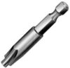 Насадка для установки втуклок арт. 120 А0  М 8  (хвостовик SW 1/4" по DIN 3126-Form E 6.3)(1 шт), оксидир. (чёрный)