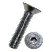 Винт с метрической резьбой  M 4.0 x   8, DIN 7991 (DIN-EN-ISO 10642),  к.п.  8.8,   вн/ш S2.5 (28000/7000 шт), цинк чёрный, картон 28х25х15 см