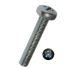 Винт с метрической резьбой M 5.0 x  10, полукруглая головка, DIN 7985, к.п. 4.8, шлиц PН2 (2000 шт), цинк белый