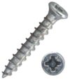 Саморез 3.5 x  15, полная резьба по дереву, потайная уменьшенная головка, крест. шлиц PZ2 (1000 шт), цинк белый, картон оранжевый 09х06х05 см