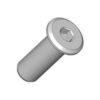 Гайка Эриксона M 6 x 12 (тело Ø  9 мм) с плоской головкой Ø 15.0 мм, вн/ш S5 (2000 шт), цинк чёрный, картон бурый 30х20х14 см