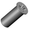 Гайка Эриксона M 6 x 15  (тело Ø  8 мм) с потайной головкой Ø 10.5 мм, крест.шлиц PZ3 (2000 шт), цинк белый, картон бурый 30х20х14 см