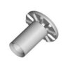 Гайка-заклёпка TOP-NUT М 6 х 14.5, с круглым телом Ø 8.55 мм (2000 шт), цинк белый